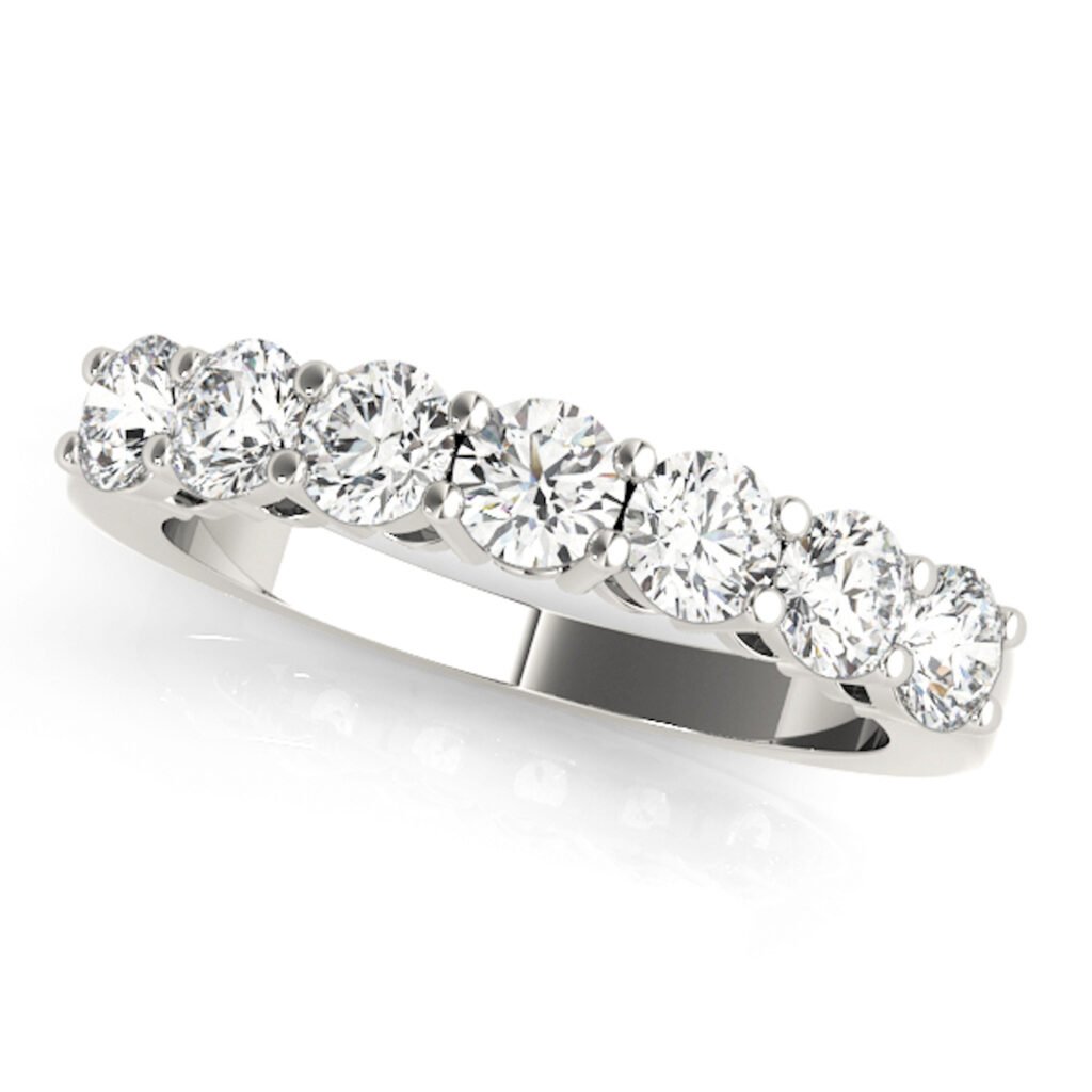 Lab-Grown Diamond 18K White Gold Wedding Band