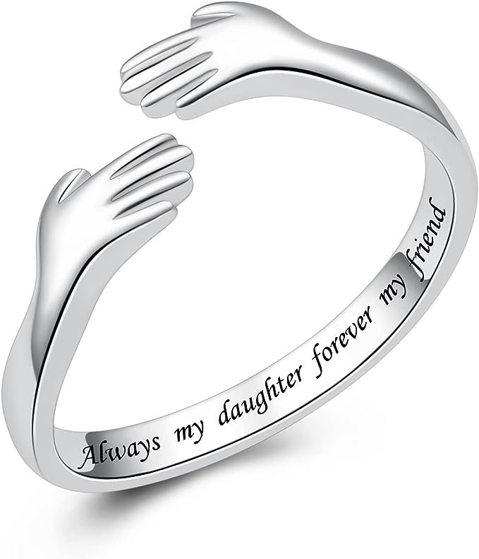 925 Sterling Silver Hug Rings for Women