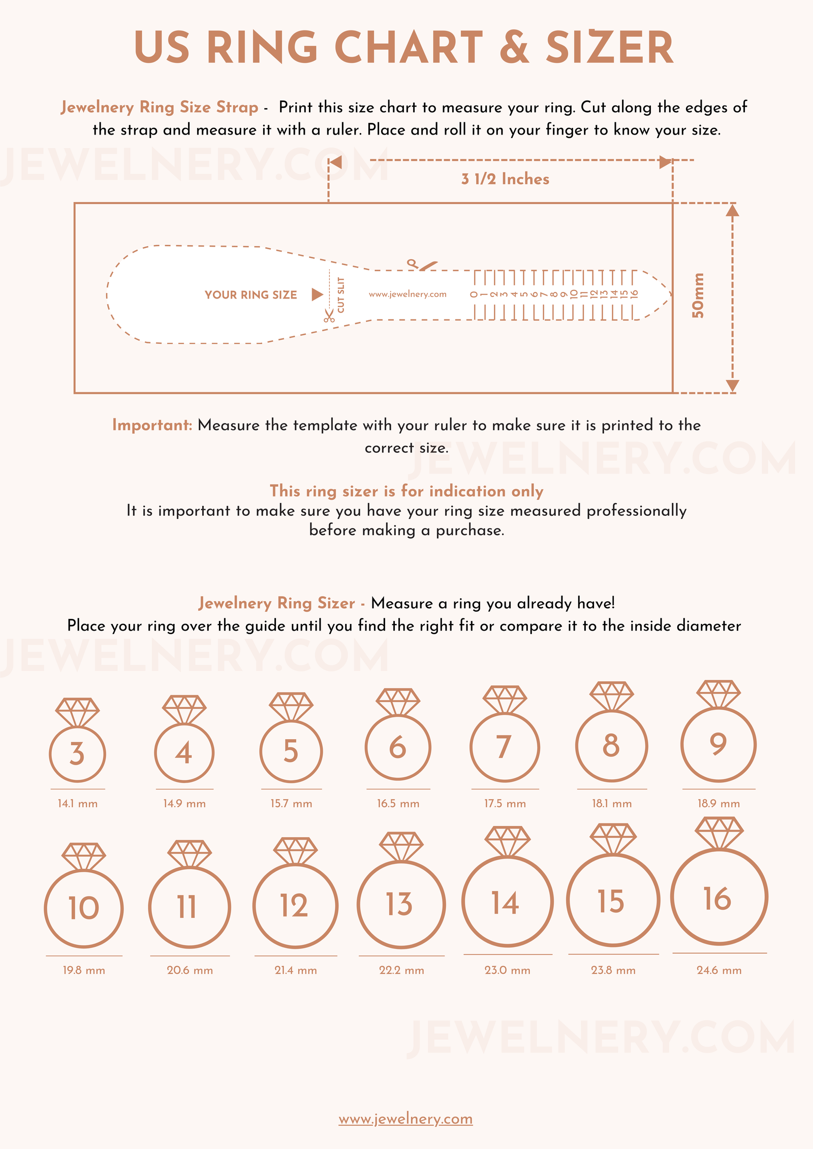 Mens Ring Size Chart Printable Free Download 2024 – Jewelnery