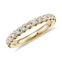 Scalloped Pavé Diamond Ring in 18k Yellow Gold (1/2 ct. tw.)