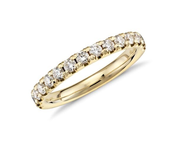 Scalloped Pavé Diamond Ring in 18k Yellow Gold (1/2 ct. tw.)